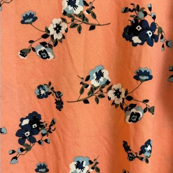 NWT Floral Blouse Top Flowy Size S Angels Forever Young Flutter Sleeve Bohemian - Picture 5 of 10